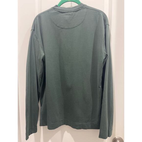 SCOTCH & SODA Grandad Henley Green Long Sleeve T-shirt Sz S - Picture 6 of 7